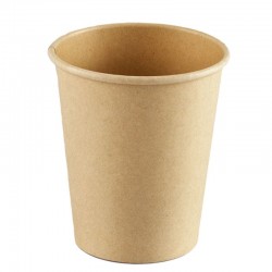 Vasos de Cartón Kraft 8Oz/240ml (50 Uds)