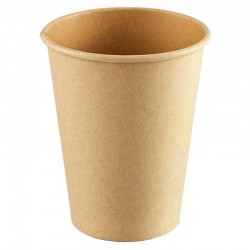 Vasos de Cartón Kraft 12Oz/350ml Ø8cm (50 Uds)