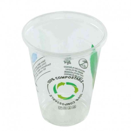 Vasos Biodegradables PLA Impresos 230ml (1.250 Uds)