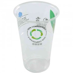 Vasos Biodegradables PLA Transparentes 500ml (50 Uds)