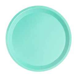 Platos Biodegradables de Cartón Mint 20,5cm (520 Uds)