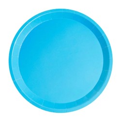 Platos Biodegradables de Cartón Azul 20,5cm (520 Uds)